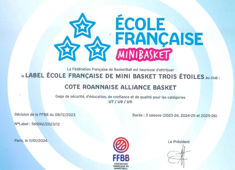 Le LABEL mini-basket au CRAB