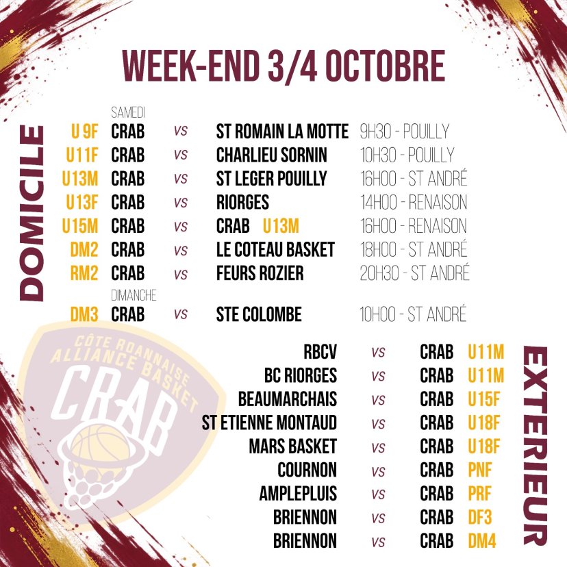 Ce week end